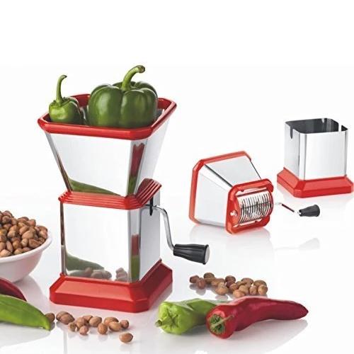 Stainless steel chopper for efficient cutting. Stainless steel chopper for efficient cutting.
